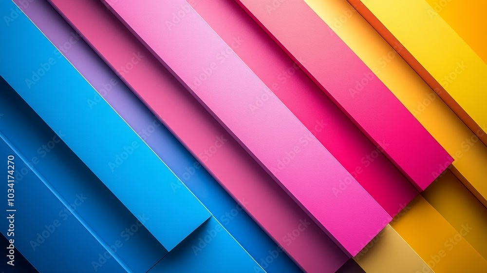 Vibrant colored stripes arranged diagonally in a dynamic pattern Vibrant colored stripes arranged diagonally in a dynamic pattern