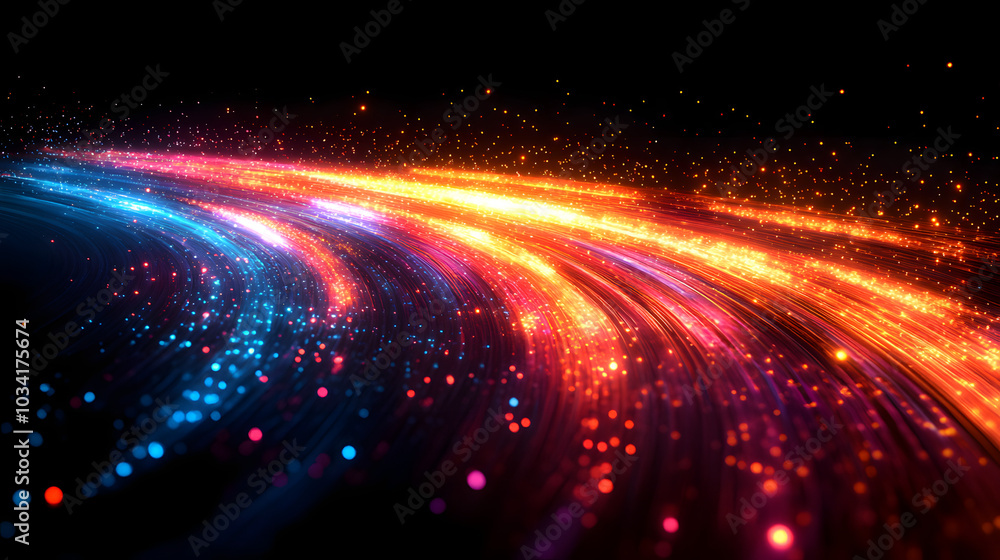 A Dynamic Light Trail of Vibrant Colors on a Black Background, Creating an Energetic and Captivating Visual Experience. Ideal for Abstract Art, Digital Design, and Creative Projects.
A Dynamic Light Trail of Vibrant Colors on a Black Background, Creating an Energetic and Captivating Visual Experience. Ideal for Abstract Art, Digital Design, and Creative Projects.