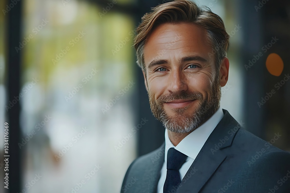 Confident Business Leader Portrait Strength, Reliability, and Success. Confident Business Leader Portrait Strength, Reliability, and Success.