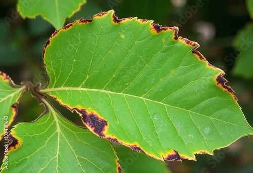 Ash Leaf Scorch A condition that causes browning or burning of l photo