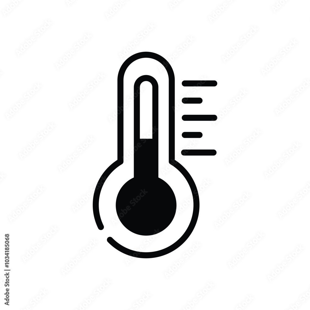 Thermometer vector icon Thermometer vector icon