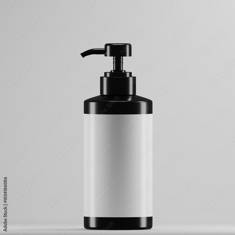 A sleek and modern black pump bottle with a blank white label, perfect for showcasing your cosmetic product branding and design. Ideal for lotions, shampoos, or liquid soaps.
A sleek and modern black pump bottle with a blank white label, perfect for showcasing your cosmetic product branding and design. Ideal for lotions, shampoos, or liquid soaps.
