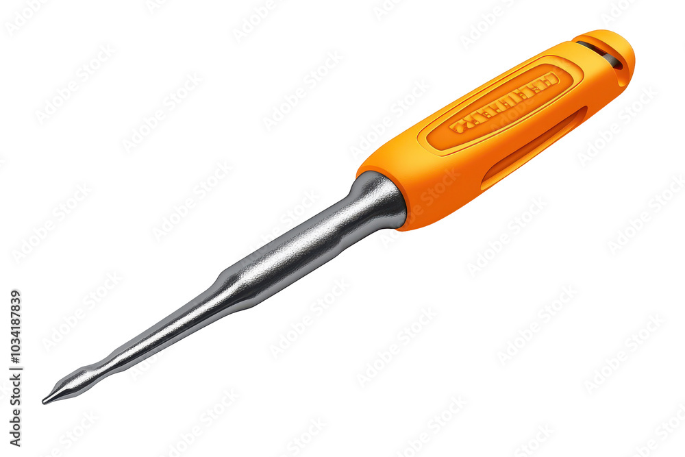 Obraz premium Screwdriver PNG isolated on transparent background, white background.