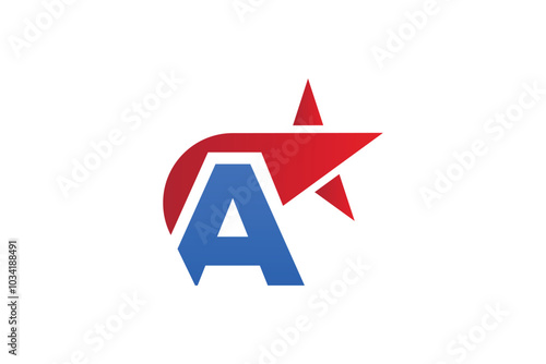 A star logo vector template