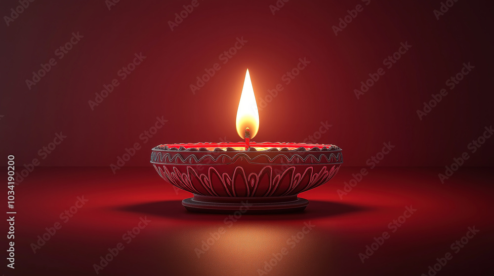 Festive Diwali Setting Featuring Oil Lamps Spreading Light and Joy Throughout the Celebration Festive Diwali Setting Featuring Oil Lamps Spreading Light and Joy Throughout the Celebration