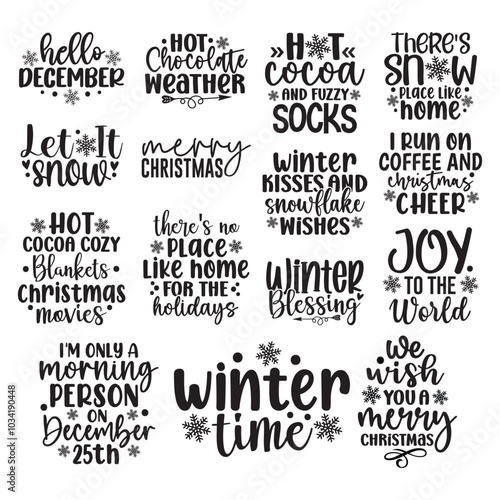 15 Winter SVG Bundle