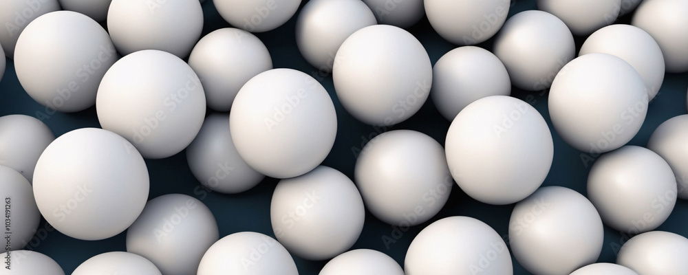 Abstract White Spheres 3D Background Futuristic Tech Design Abstract White Spheres 3D Background Futuristic Tech Design