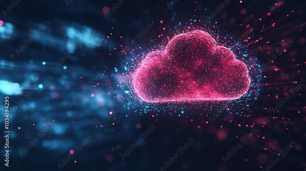 Digital cloud concept Digital cloud concept
