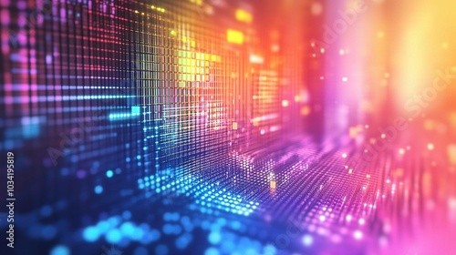 Wallpaper Mural Digital light matrix Torontodigital.ca