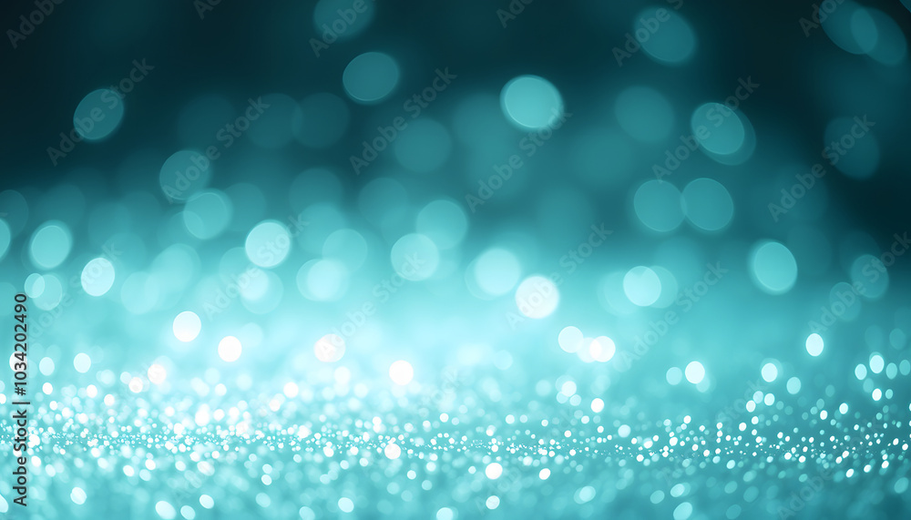 Obraz premium Abstract holiday mint glitter magic shimmering luxury background. Festive sparkles and lights. de-focused isolated with white highlights, png