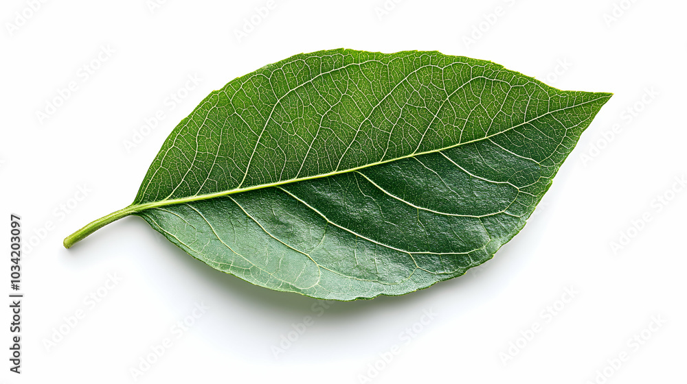green leaf isolated on white green leaf isolated on white