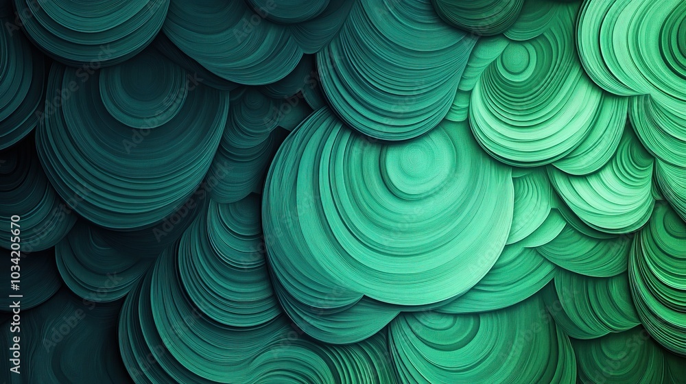 Green layers abstract Green layers abstract