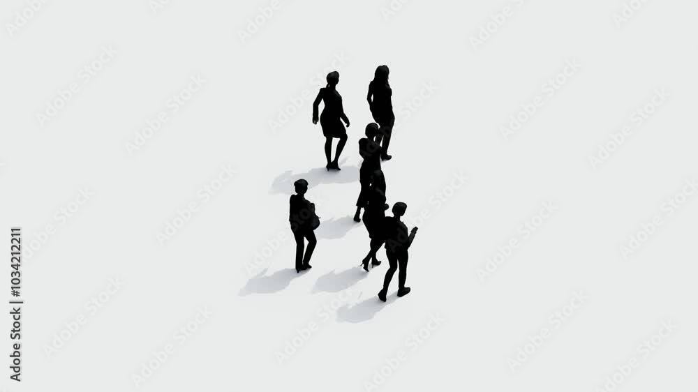 silhouette people walk on white background. silhouette black people walking communicate white screen. design for animation, people standing, isolate, speak, person, human, silhouette body. silhouette people walk on white background. silhouette black people walking communicate white screen. design for animation, people standing, isolate, speak, person, human, silhouette body.