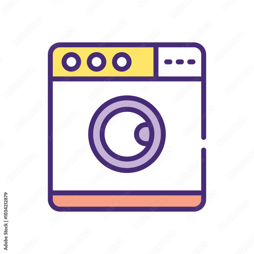 Washing Machine vector icon Washing Machine vector icon