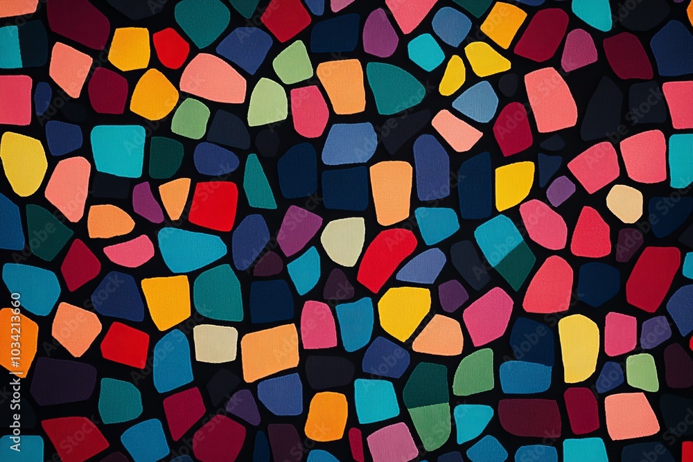 Vibrant Abstract Mosaic Pattern Vibrant Abstract Mosaic Pattern