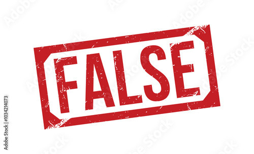 false rubber stamp on white background. false Stamp.