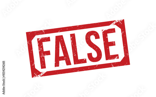 false rubber stamp on white background. false Stamp.