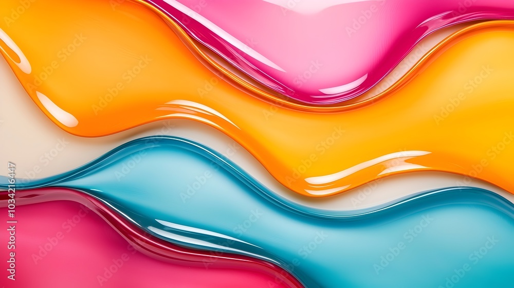 Vibrant Metallic Waves - Dynamic Abstract Fluid Texture with Futuristic Curves and Bold Colors for Modern Design Projects Vibrant Metallic Waves - Dynamic Abstract Fluid Texture with Futuristic Curves and Bold Colors for Modern Design Projects