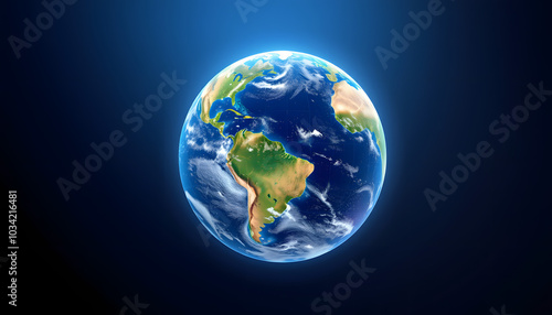 earth isolated with white highlights, png