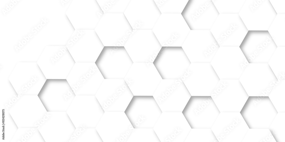 Abstract white background with hexagon and hexagonal background. Luxury white pattern with hexagons. abstract 3d hexagonal background with shadow. 3D futuristic abstract honeycomb mosaic background. Abstract white background with hexagon and hexagonal background. Luxury white pattern with hexagons. abstract 3d hexagonal background with shadow. 3D futuristic abstract honeycomb mosaic background.