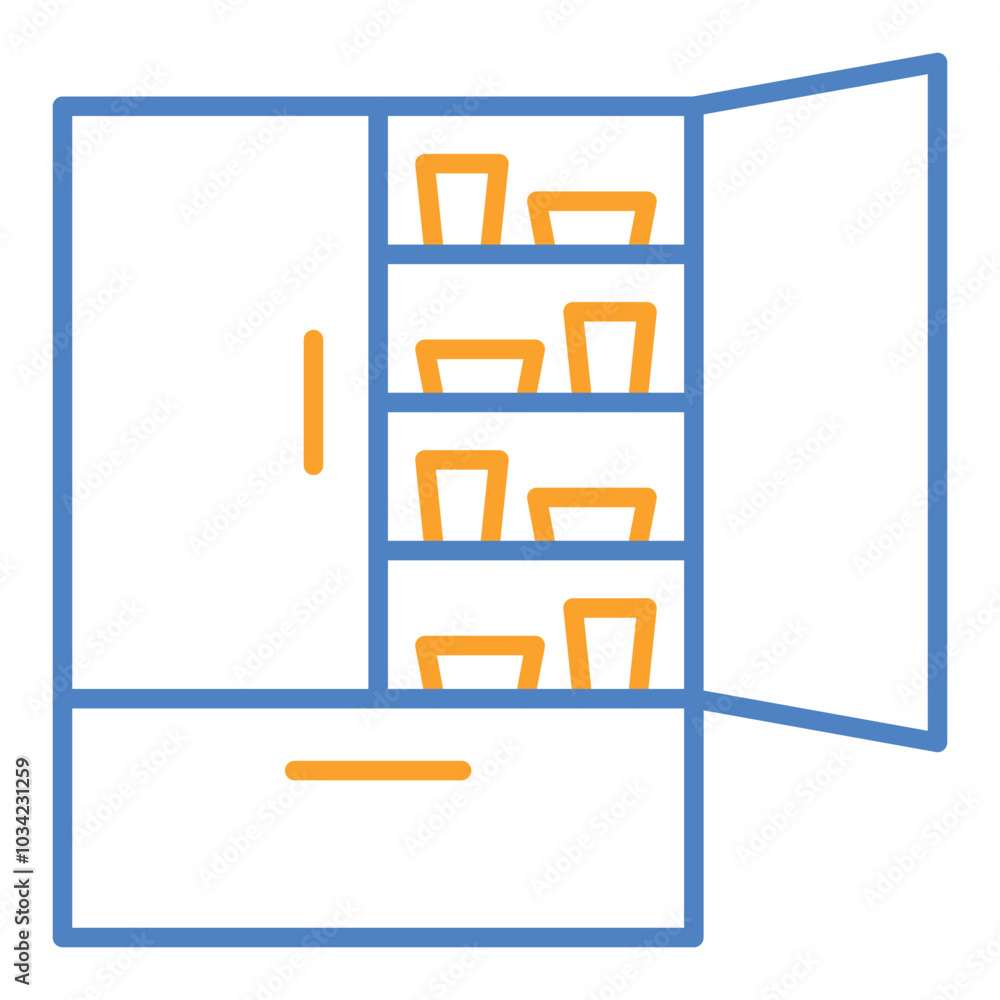 Smart Refrigerator Icon Smart Refrigerator Icon