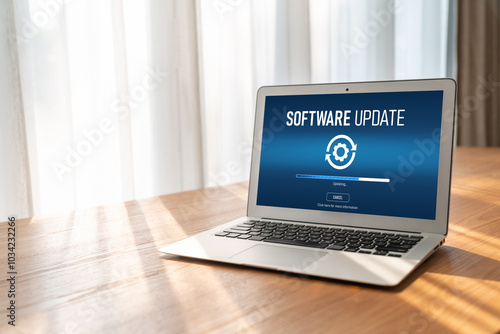 Software update on computer for modish version of device software upgrade