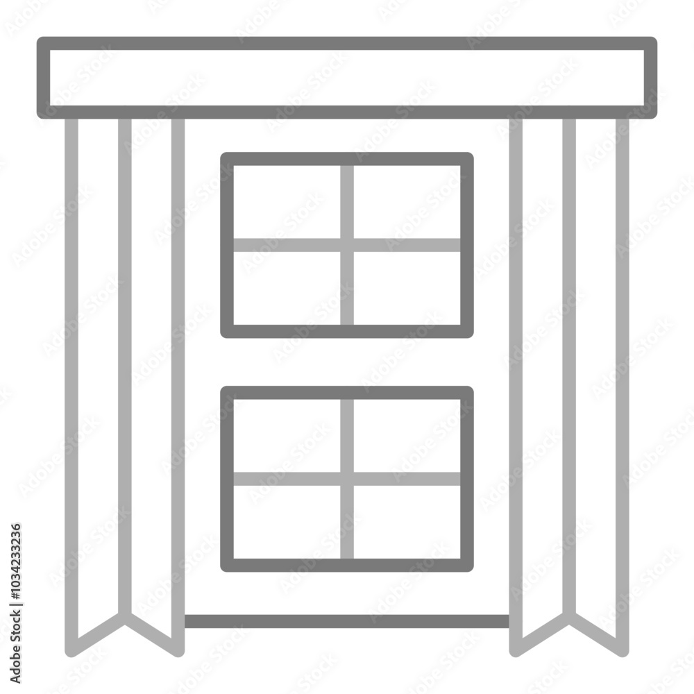 Smart Curtains Icon Smart Curtains Icon