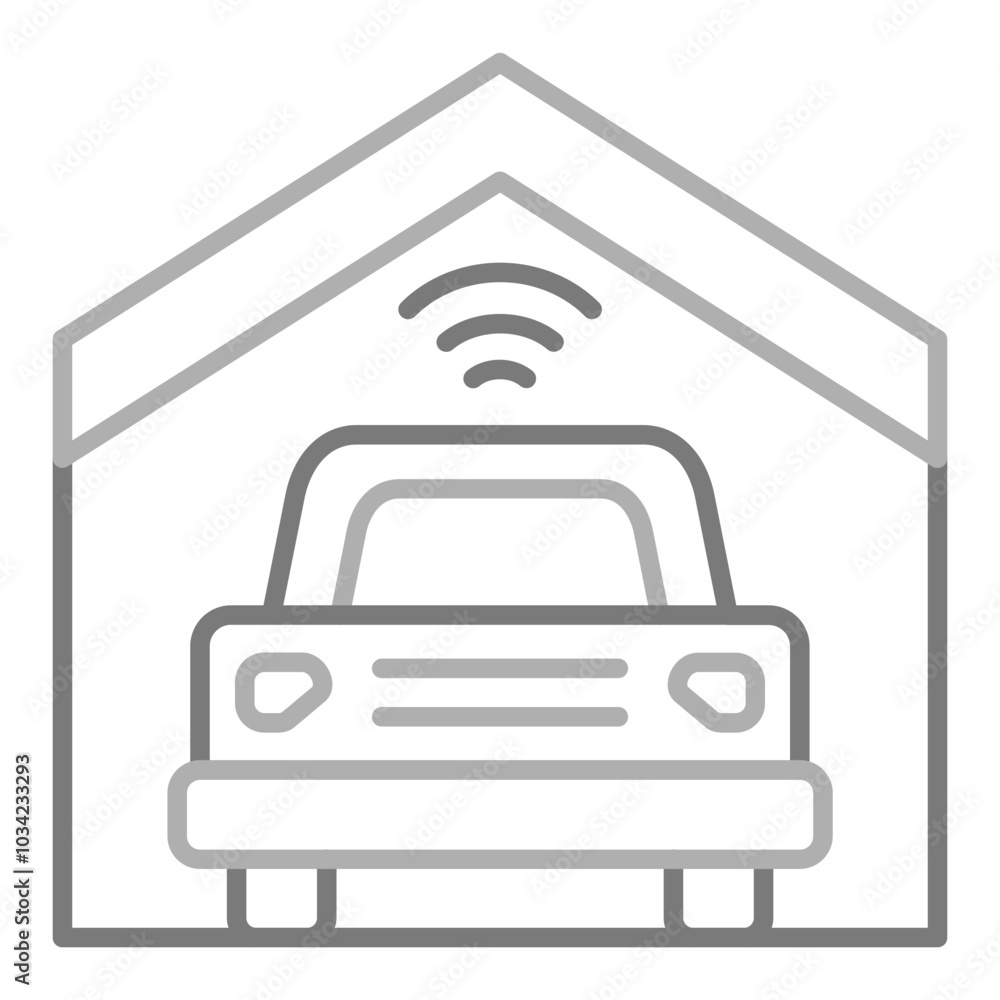 Smart Garage Icon Smart Garage Icon