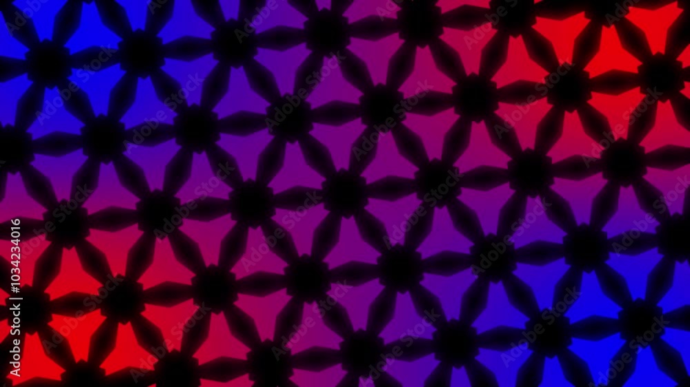 Abstract kaleidoscope flower shape pattern background, Mandala pattern animation Abstract kaleidoscope flower shape pattern background, Mandala pattern animation