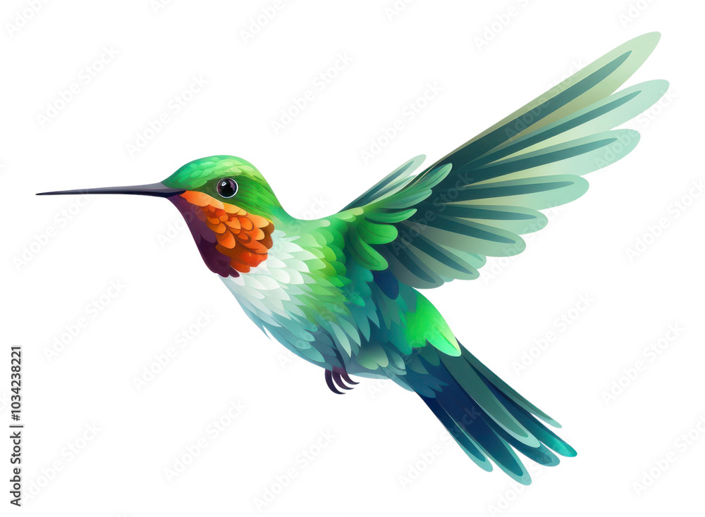 Obraz premium PNG Hummingbird hummingbird cartoon animal.