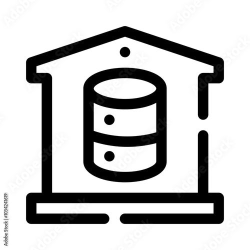 Data Warehouse line icon
