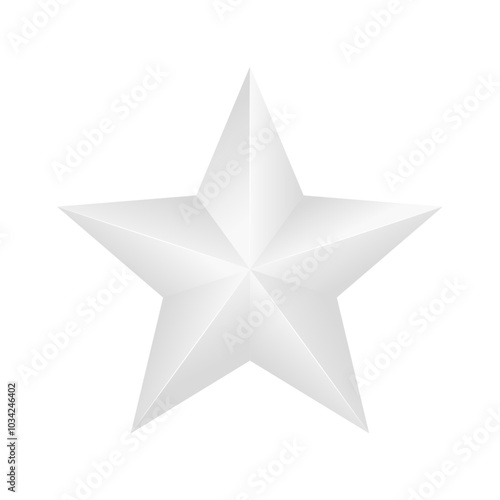white star isolated background.