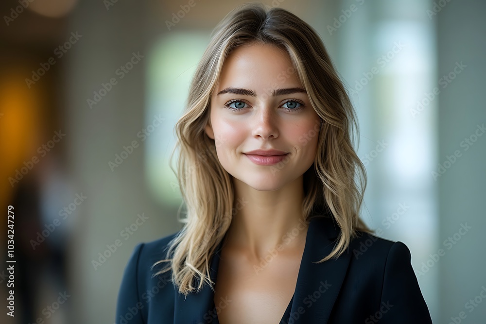 Young Professional Woman in Corporate Attire Portrait Young Professional Woman in Corporate Attire Portrait