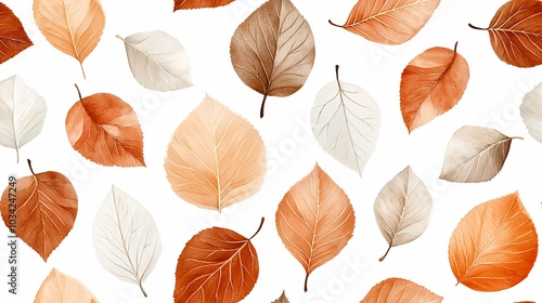 Beautiful Autumn Leaf Patterns - An Artistic Exploration of Fall Colors and Natural Textures