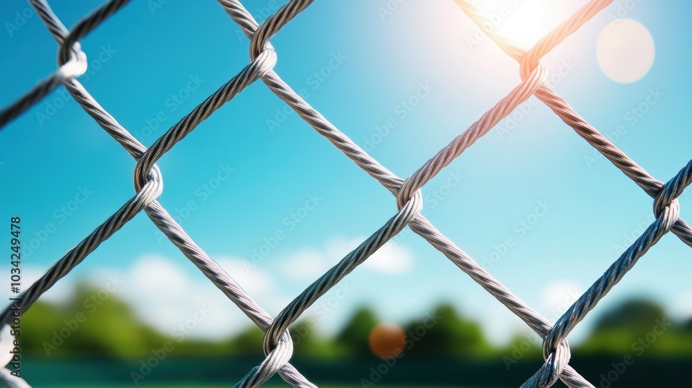 A strong metal fence surrounding a secure facility, symbolizing physical protection and access control. A strong metal fence surrounding a secure facility, symbolizing physical protection and access control.