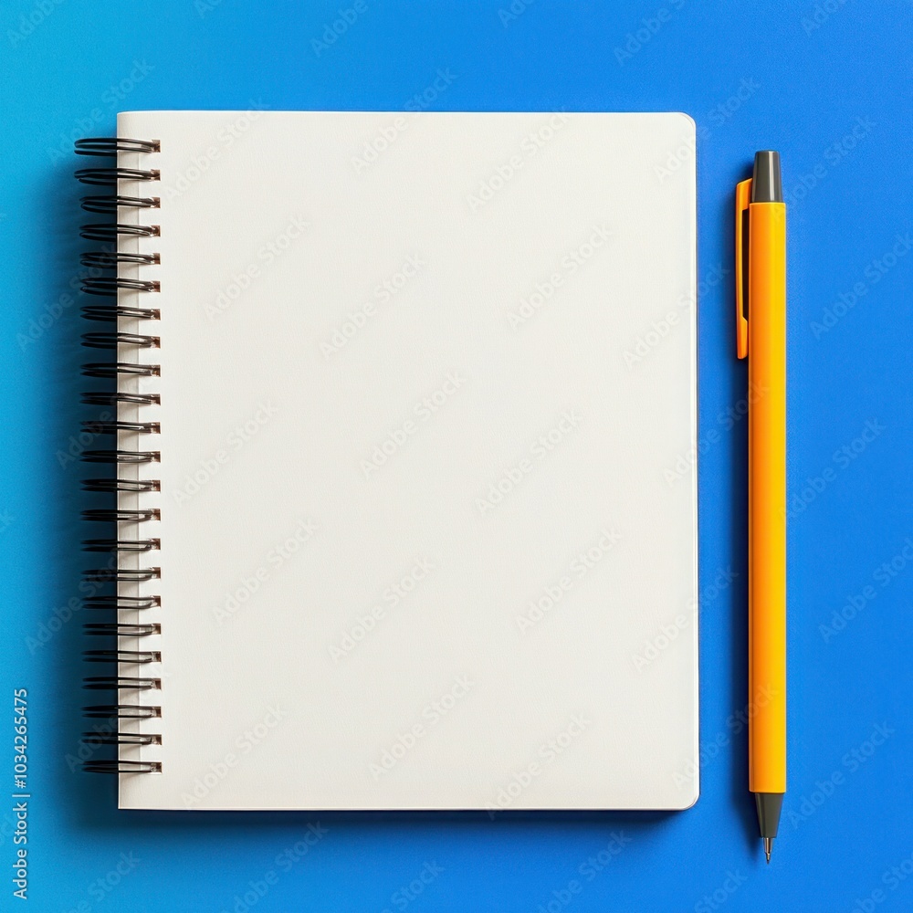 Colorful Felt Tip Pens with Notebook on Blue Background Colorful Felt Tip Pens with Notebook on Blue Background