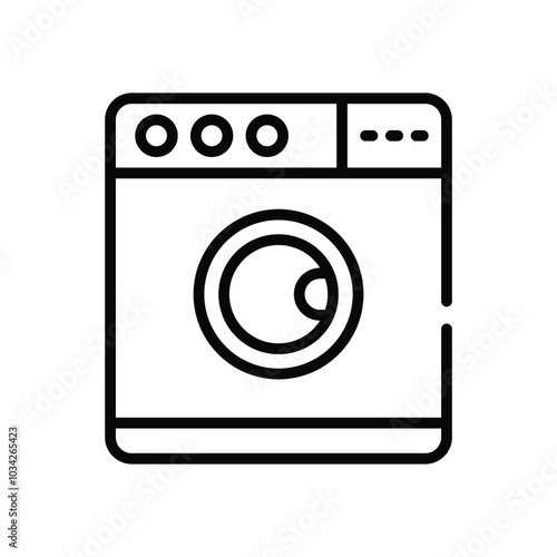 Washing Machine vector icon