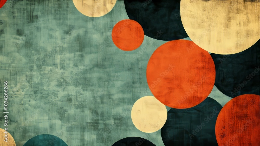 Abstract retro background with grunge texture and colorful circles. Abstract retro background with grunge texture and colorful circles.