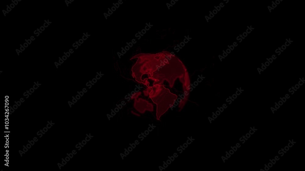 Digital technology earth plane.t Globe with shining continents. Graphic motion of globe rotating on black background, useful for world news intro TV broadcasting. Digital technology earth plane.t Globe with shining continents. Graphic motion of globe rotating on black background, useful for world news intro TV broadcasting.