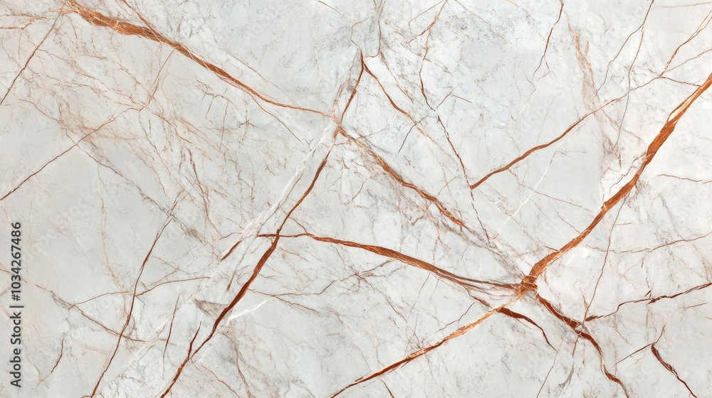 Elegant White Marble with Intricate Brown Veins Elegant White Marble with Intricate Brown Veins