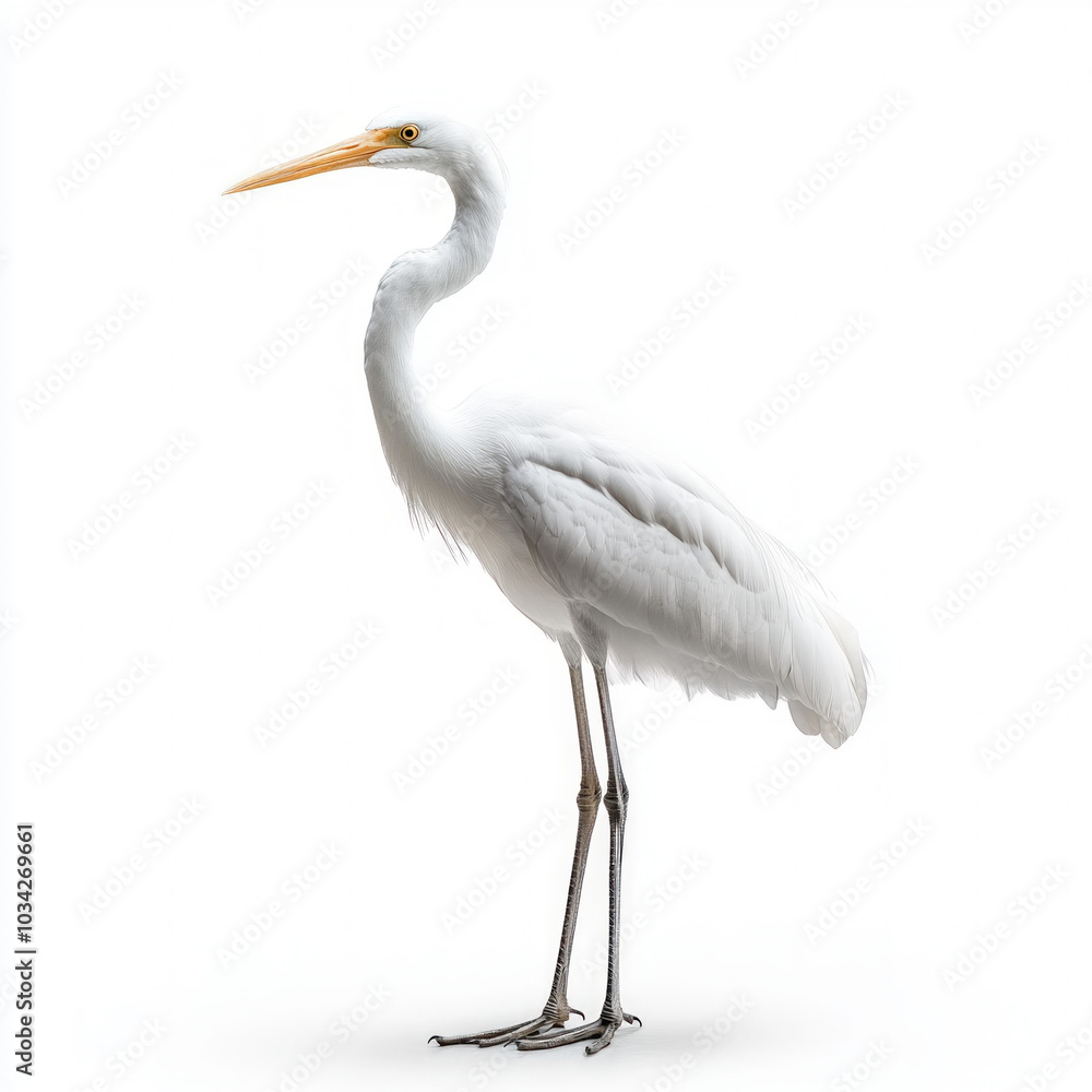 Obraz premium Crane Bird Isolated
