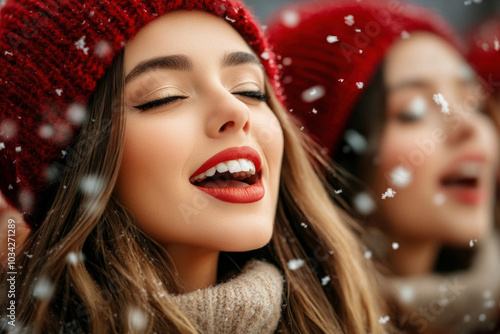 Group Of Carol Singers Dres...