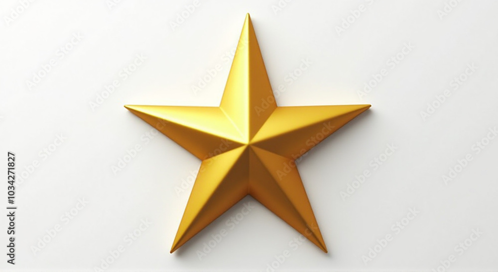 Obraz premium gold star on white background