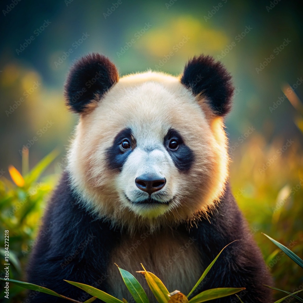 A Panda Bear in Its Natural Habitat A Panda Bear in Its Natural Habitat