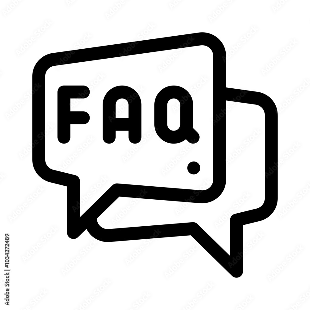 FAQ line icon