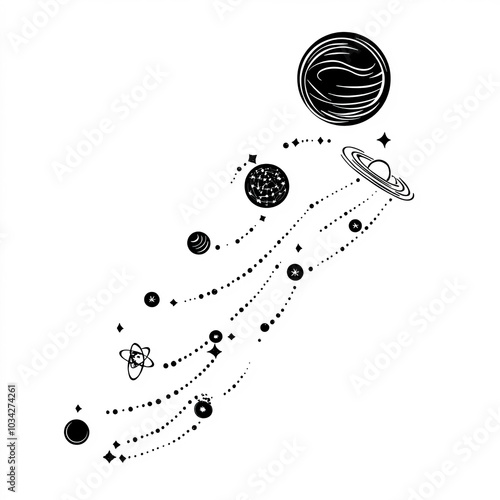 Silhouette Solar System, Il...