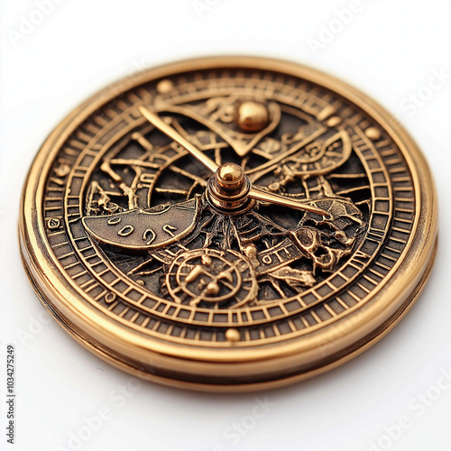 Sun Dial Isolated