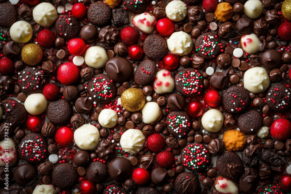 Wallpaper Showcasing A Close-Up Of A Variety Of Vibrant Christmas Sprinkles Sprinkled Over Gingerbread Cookies, Filled With Warmth And A Cozy Baking Atmosphere Wallpaper Showcasing A Close-Up Of A Variety Of Vibrant Christmas Sprinkles Sprinkled Over Gingerbread Cookies, Filled With Warmth And A Cozy Baking Atmosphere