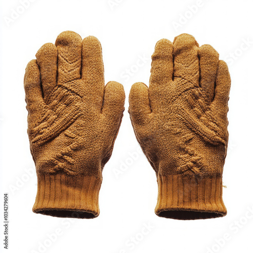 Wool Gloves Isolated