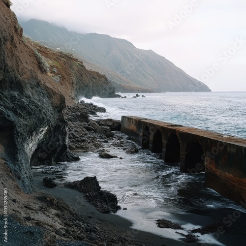 Orchilla pier in Spain photo